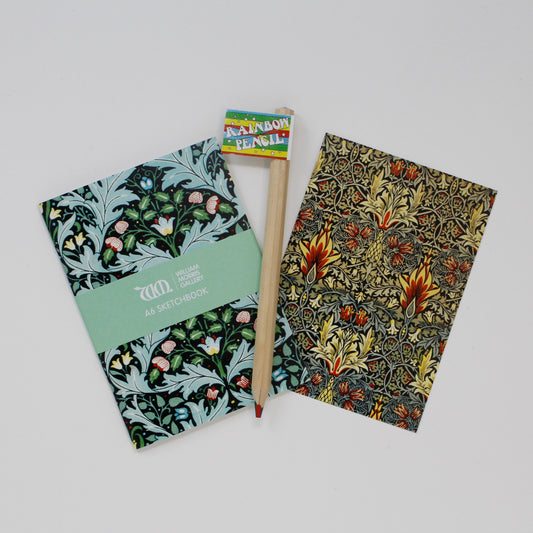 School Bundle 1 (sketchbook, multicoloured pencil, postcard)