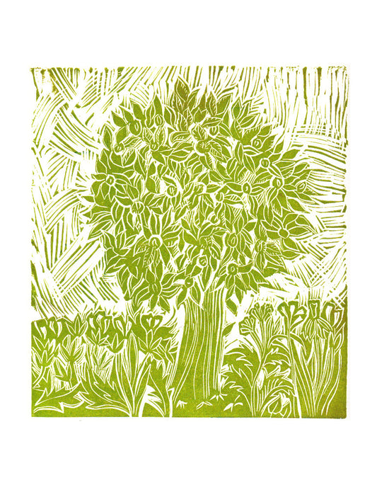Anna Alcock - Green Tree Print