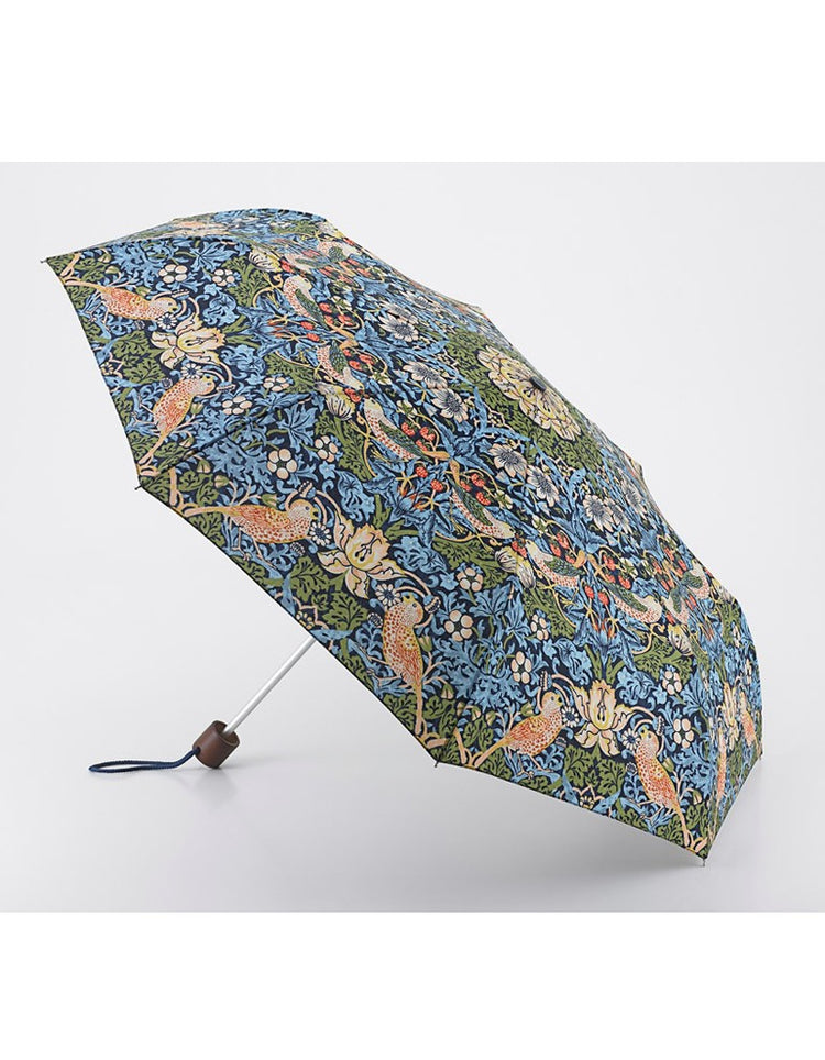 Morris & Co Strawberry Thief Print Umbrella
