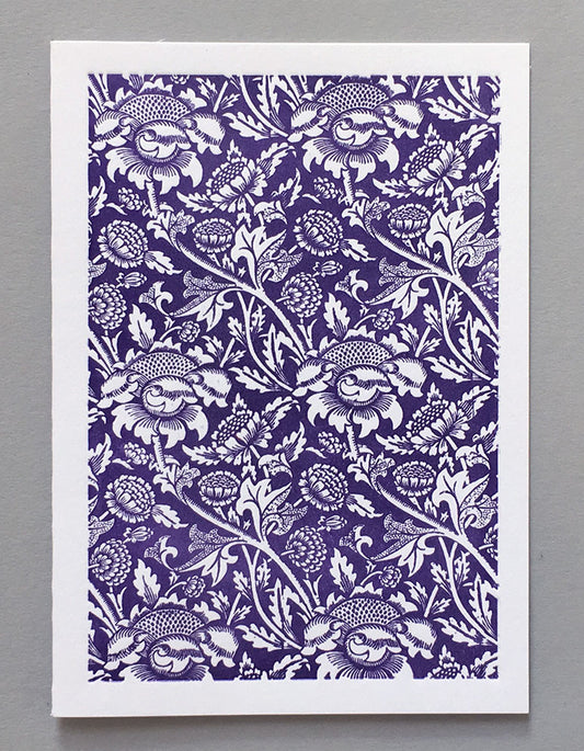 William Morris Letterpress - Wey (purple)