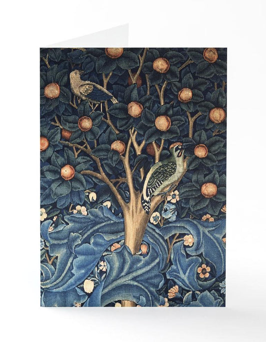 Woodpecker Tapestry Greetings Card